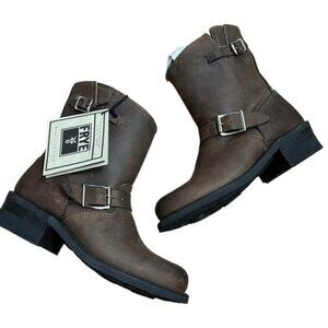 NWT Frye 77500 GAU Engineer Gaucho Boots in Brown‎ Women Size 7